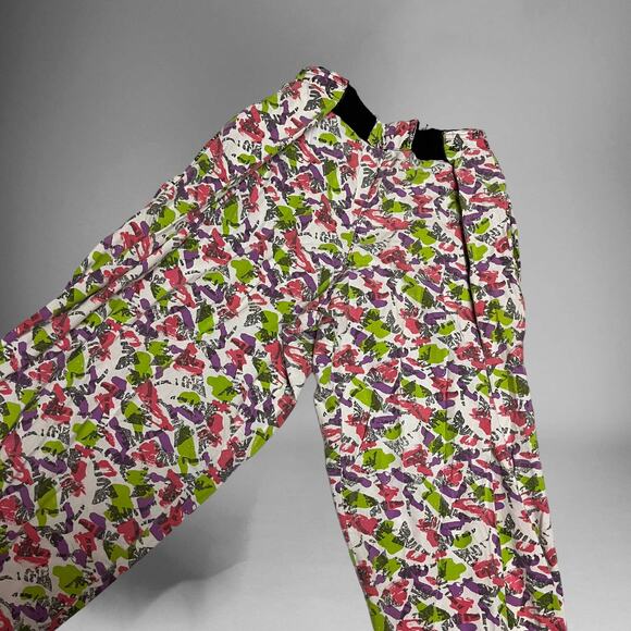 Vintage 90's Homemade Loud Print MC Hammer Pants Adjustable Waist Parachute O-08 - Picture 2 of 8